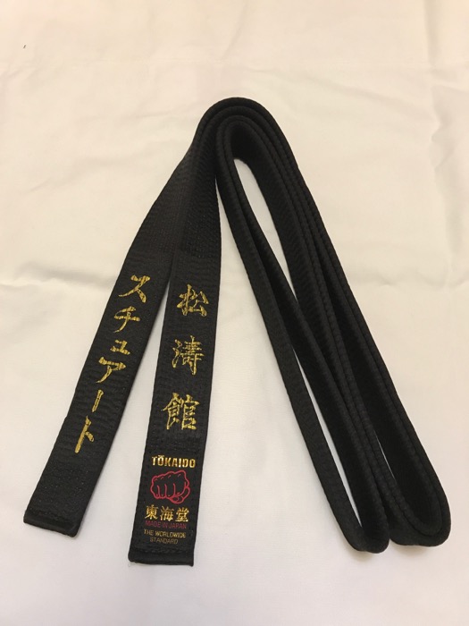 (image for) Tokaido BLH Special Silk Black Belt - Click Image to Close