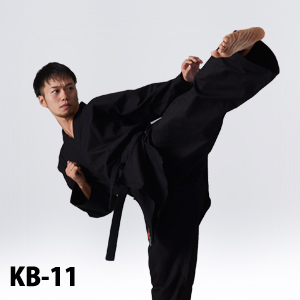 (image for) Tokyodo Int. KB-11 Medium-Weight Black Dogi - Click Image to Close